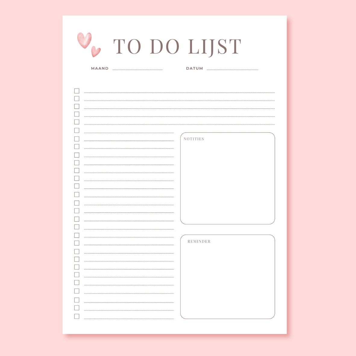 Eenvoudige To-Do Lijst PDF – Focus &Overzicht