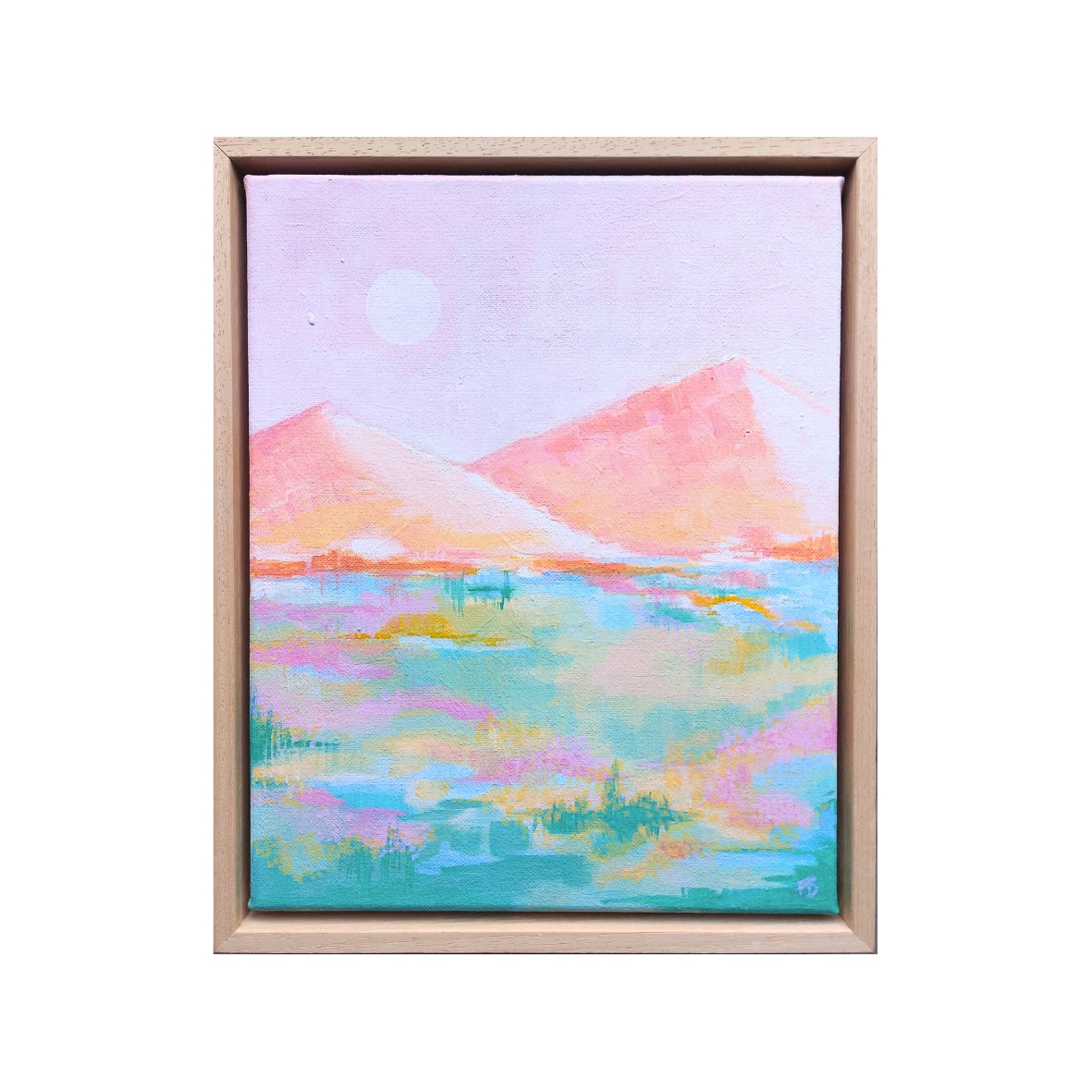 Ingelijst Pastel Schilderij “Stilte droom"