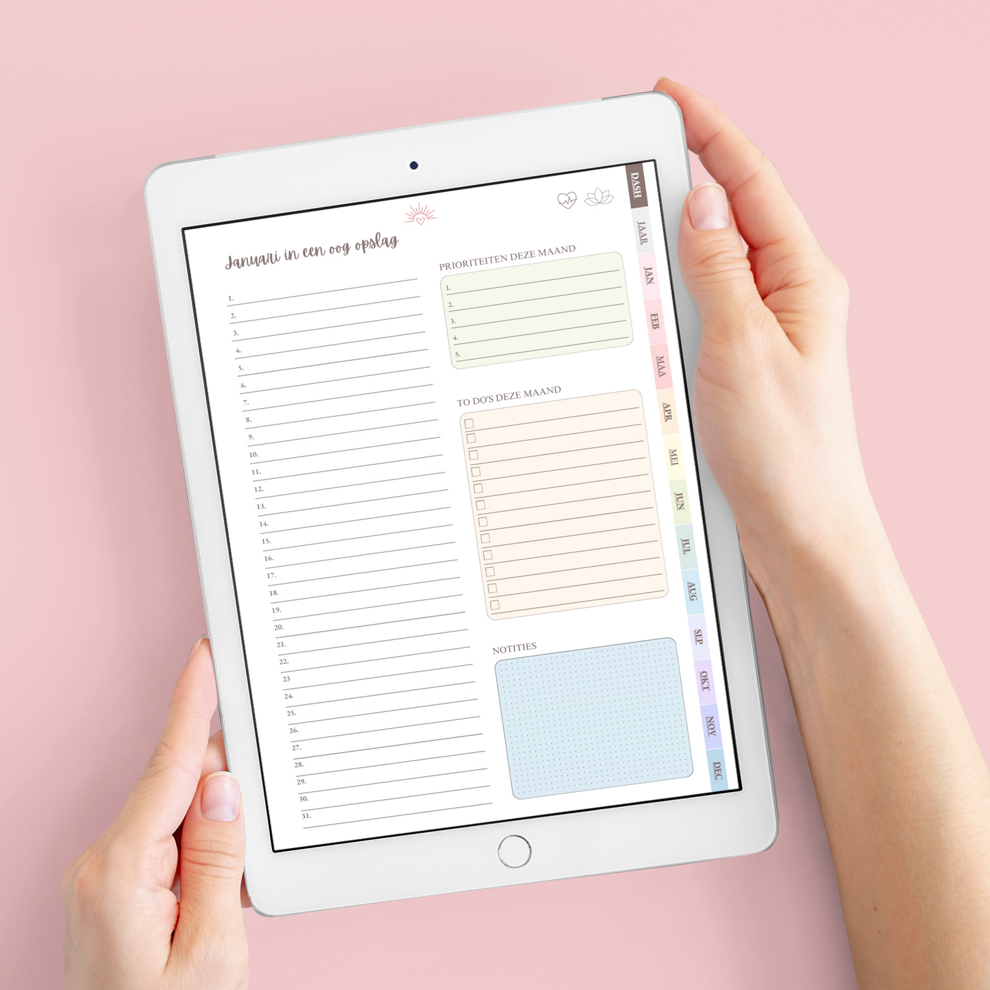 digital-jounal_Ipad_jaarplanner_voor_vrouwe_zelfzorg