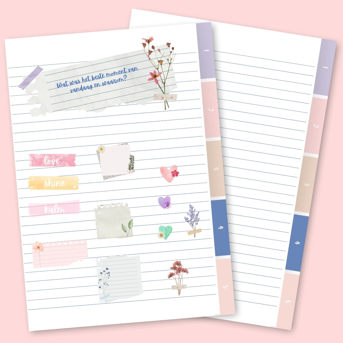 notitie boek dagboek scrapbook stickers en dagboekragen herbruikbaar
