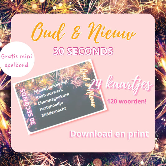 oud en nieuw 30 seconds spellletje oudejaarsavond printable