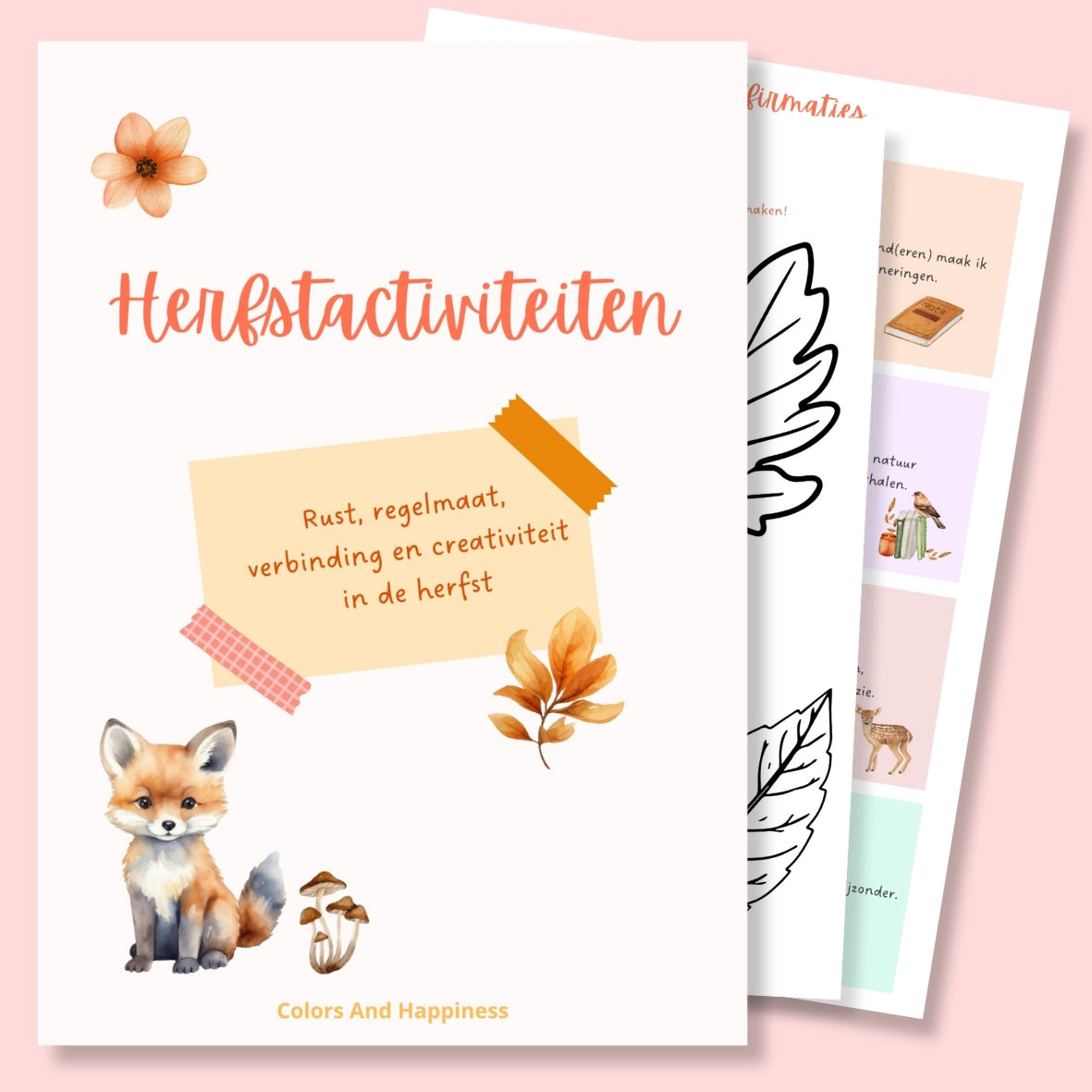 Herfstactiviteiten bundel voor moeders & kinderen – Creatieve PDF met planners, knutselwerkjes, gesprekskaartjes & meer