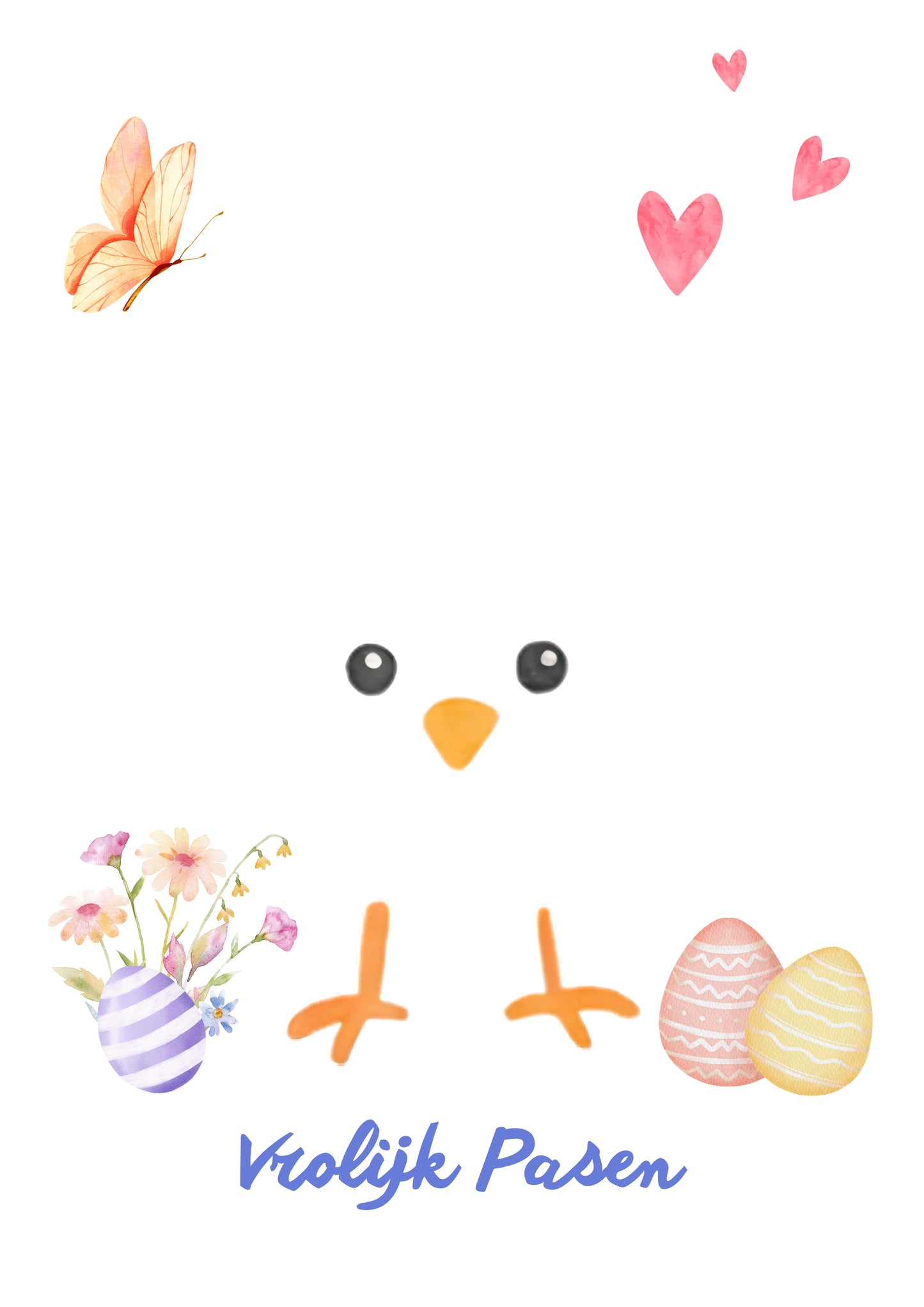 Vrolijk Pasen handafdruk knutselwerk kuiken, Lente DIY cadeau aandenken kind peuter baby vb